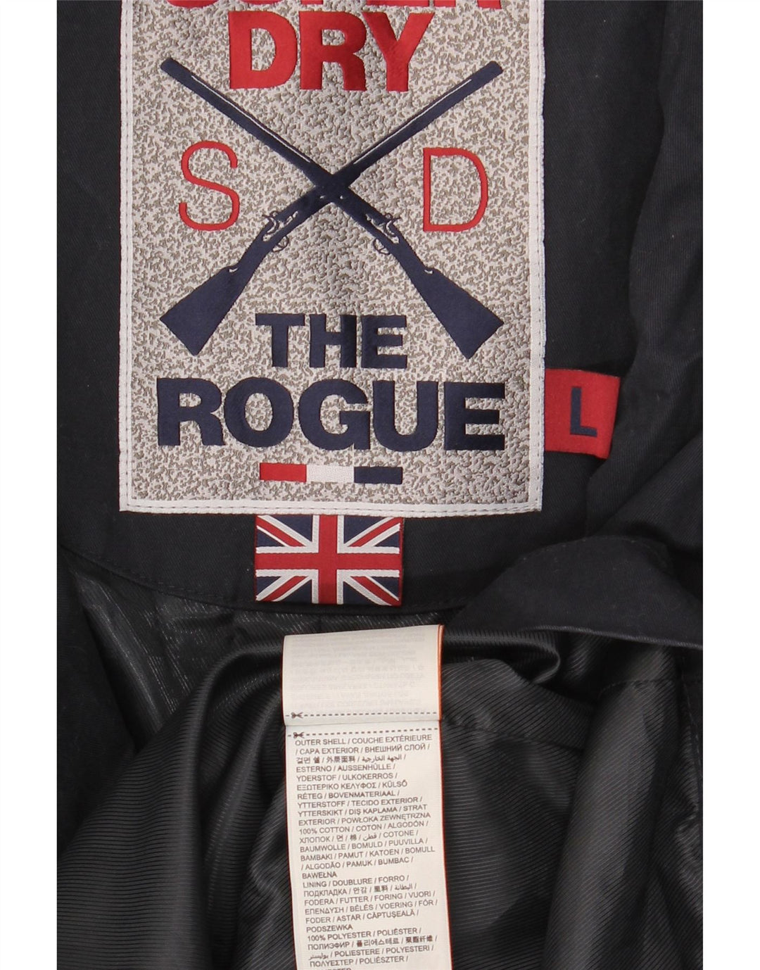 Płaszcz męski Superdry Pea Coat UK 40, duży, granatowy, bawełniany