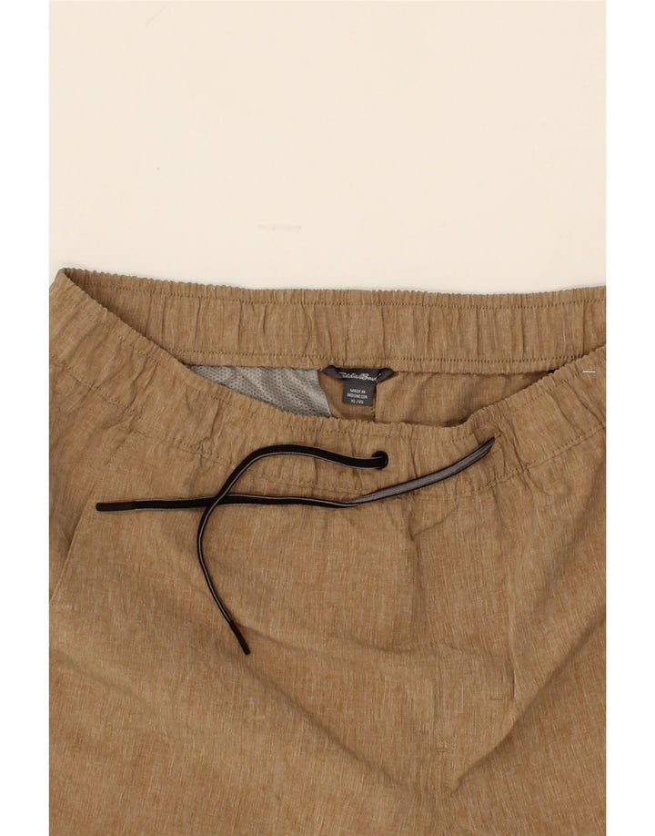 EDDIE BAUER Mens Sport Shorts XL  Brown Polyester Vintage Eddie Bauer and Second-Hand Eddie Bauer from Messina Hembry 