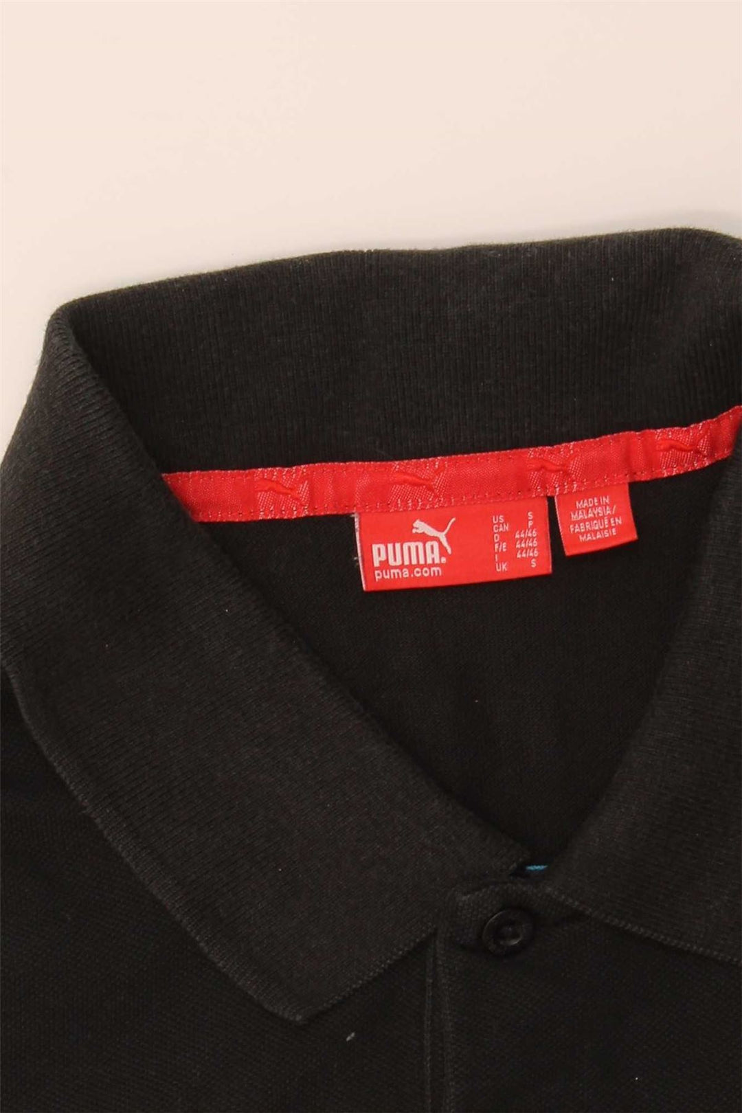 PUMA Mens Polo Shirt Small Black