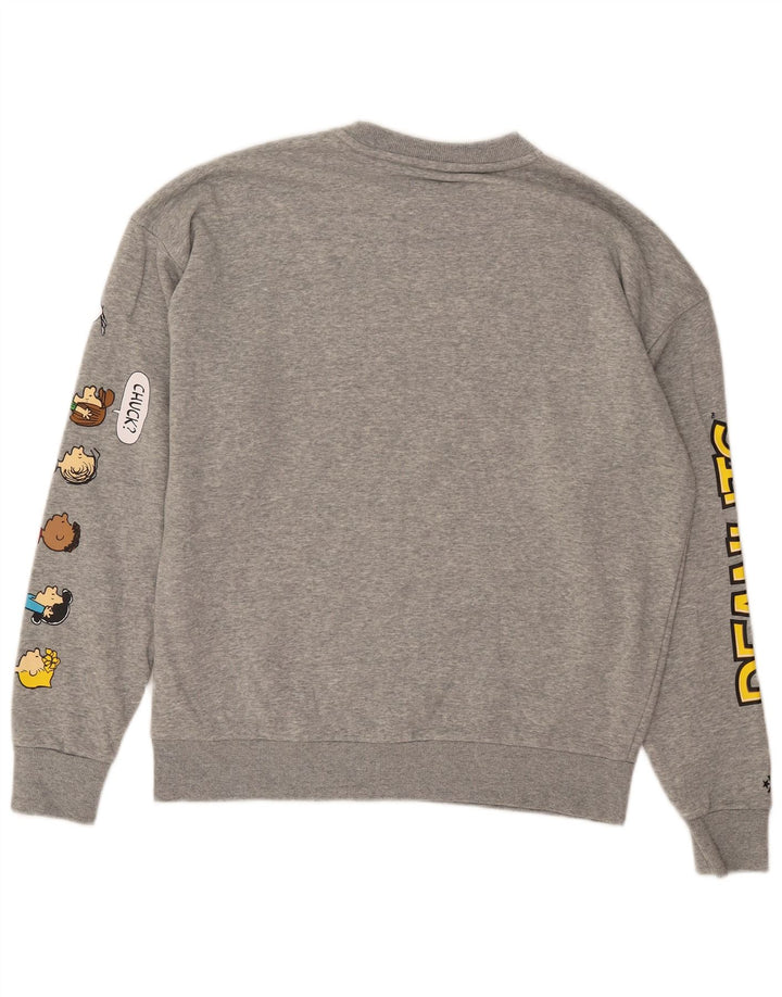 Męska bluza Converse Peanuts Graphic, średnioszara, bawełniana