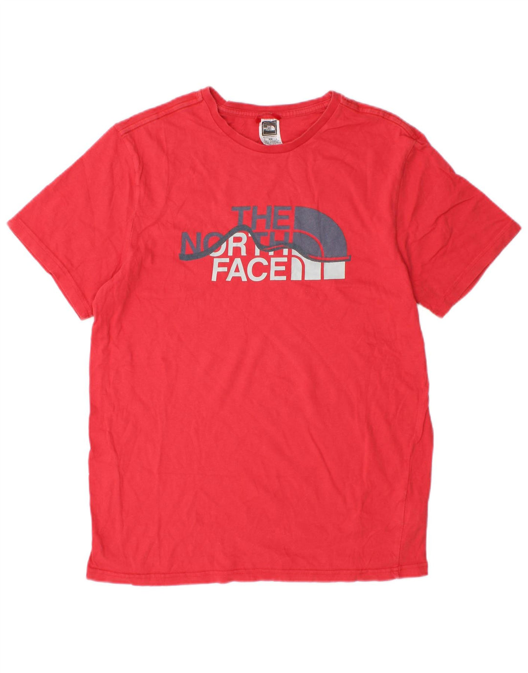 THE NORTH FACE Mens Graphic T-Shirt Top Medium Red Cotton