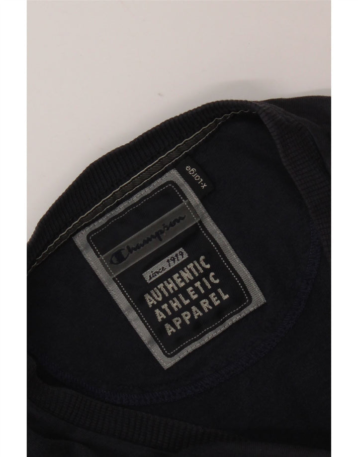 Męska koszulka Champion z długim rękawem XL, granatowa