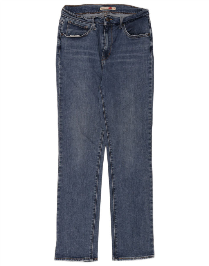 Damskie jeansy Levi's 724 z wysokim stanem i prostym W30 L28 Niebieskie