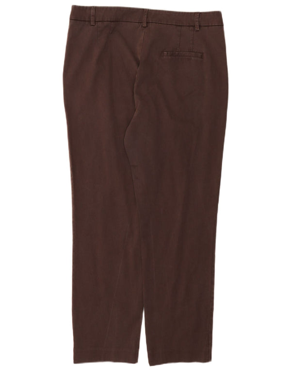 Spodnie damskie Trussardi Straight Chino IT 48 Medium W32 L26 Brązowy Lyocell