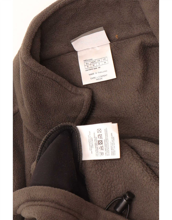Męska kurtka polarowa Jack Wolfskin z podszewką UK 34, mała, szary poliester