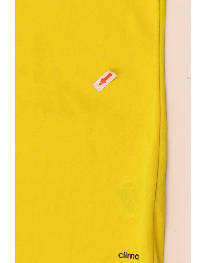 Adidas Męska koszulka Climalite Top, mała, żółta, poliester