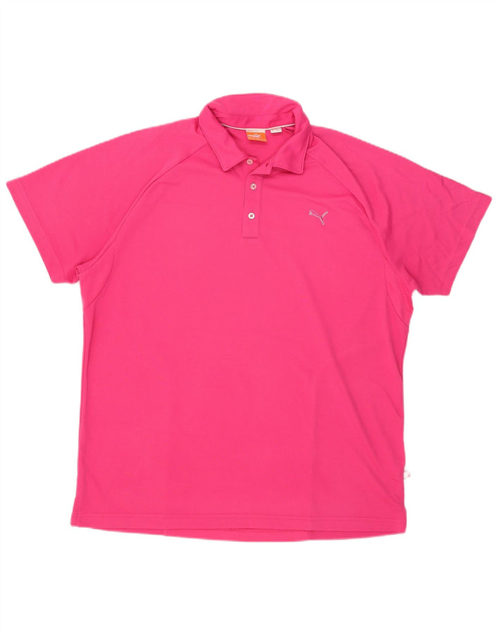 Męska koszulka polo Puma XL, różowa, poliestrowa