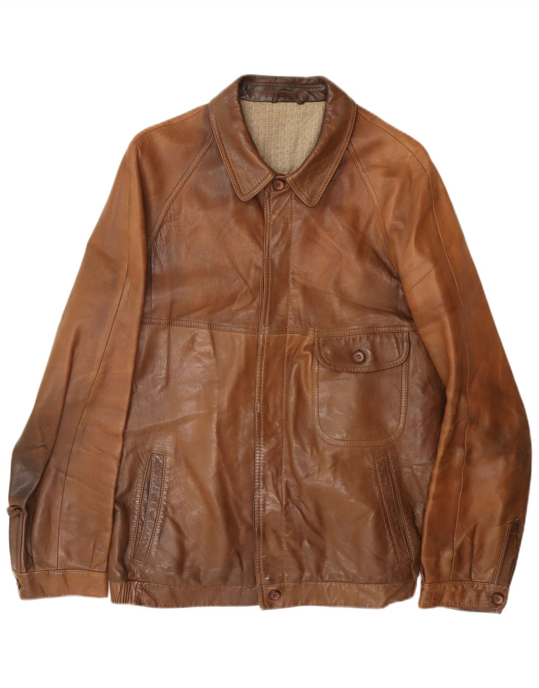 Kurtka skórzana męska Christ UK 36 Small Brown