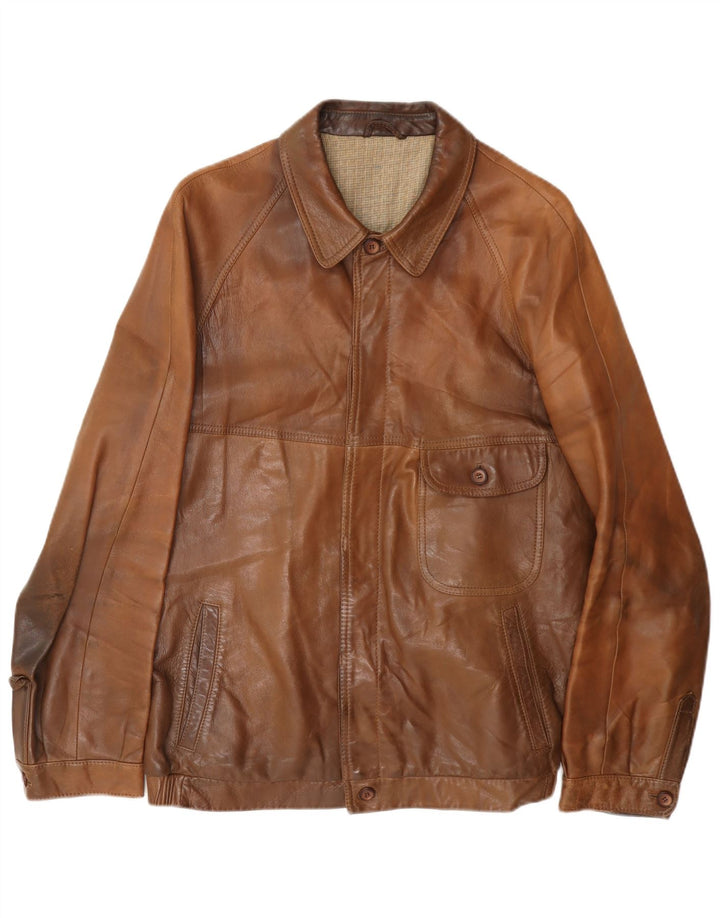 Kurtka skórzana męska Christ UK 36 Small Brown