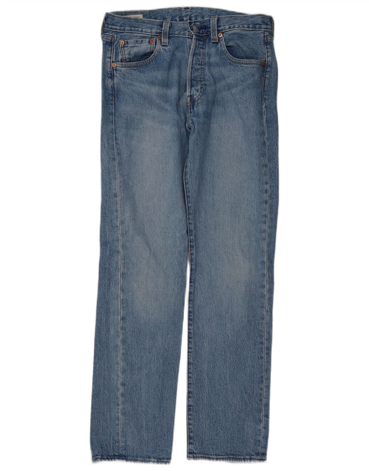 Męskie jeansy Levi's 501 Straight W30 L32 Niebieskie bawełniane