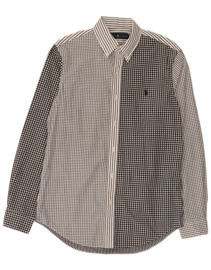 Koszula męska Ralph Lauren, mała, czarna, patchworkowa, bawełniana