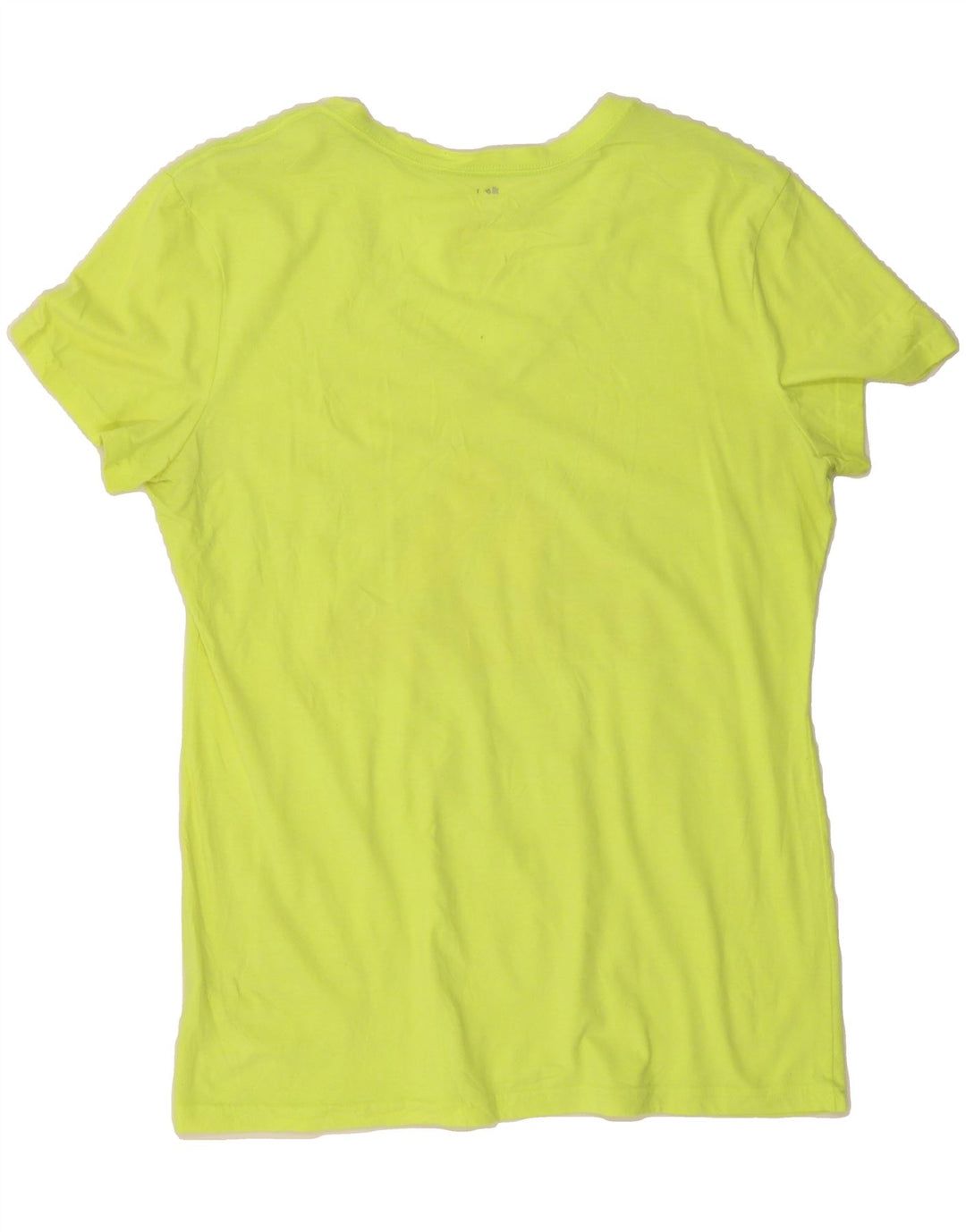 ADIDAS Womens Graphic T-Shirt Top UK 10 Small Yellow Polyester Vintage Adidas and Second-Hand Adidas from Messina Hembry 