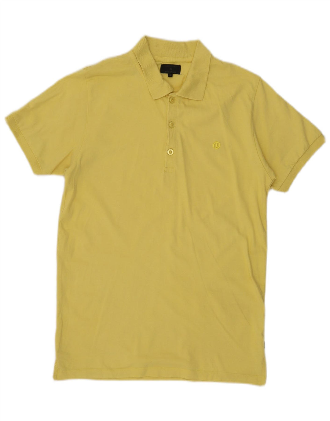Męska koszulka polo Jack & Jones, średnia żółta bawełna