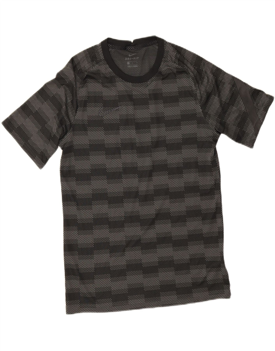 Męska koszulka Nike Dri Fit Top, średni czarny geometryczny poliester