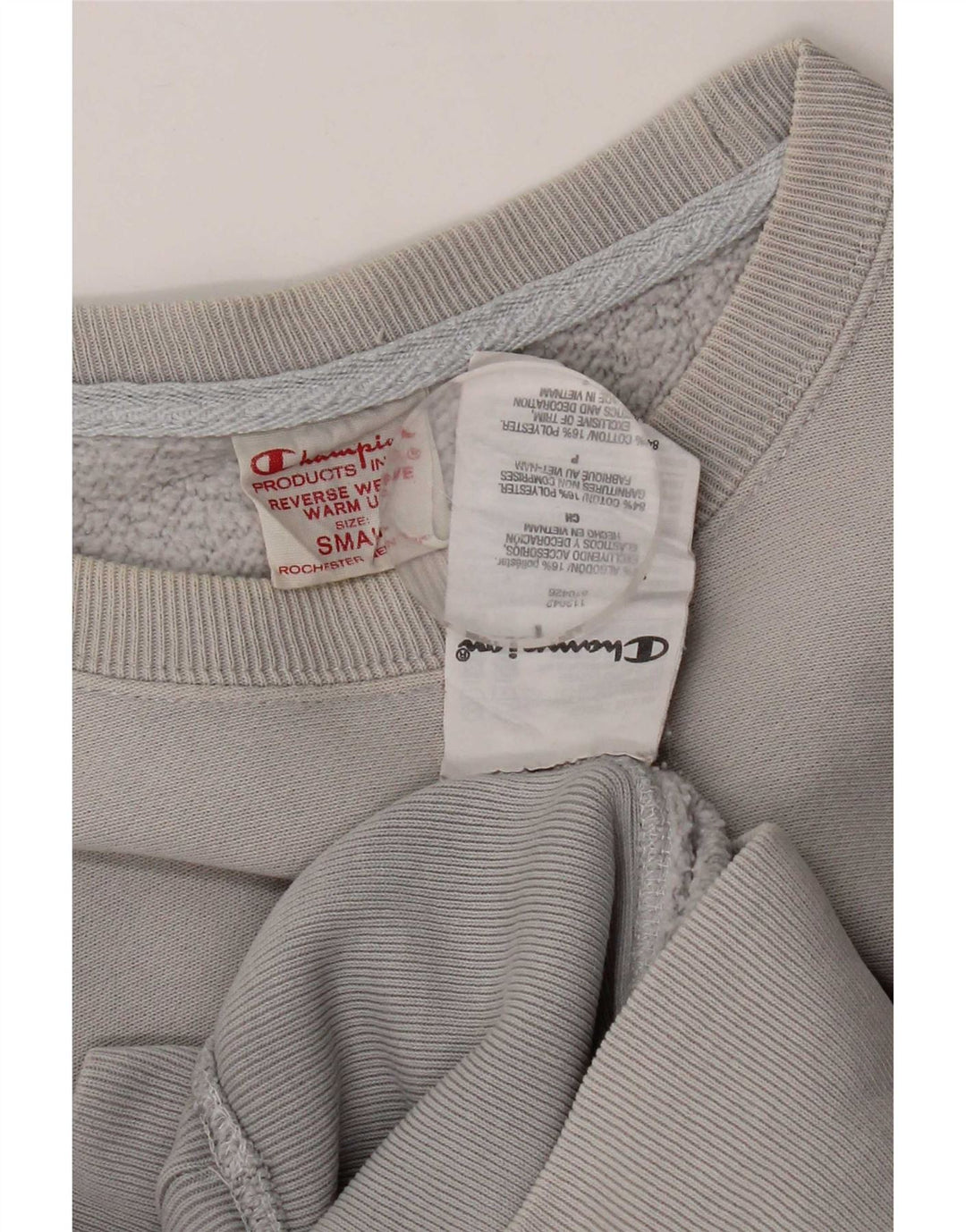 Damska bluza z grafiką Champion UK 10 Small, szara bawełna