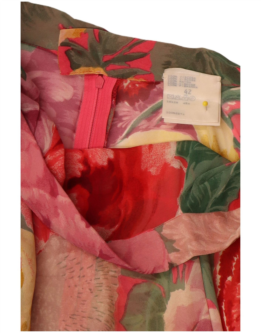 Vintage damski 2-częściowy zestaw spódnic IT 42 Medium W26 wielobarwny kwiatowy