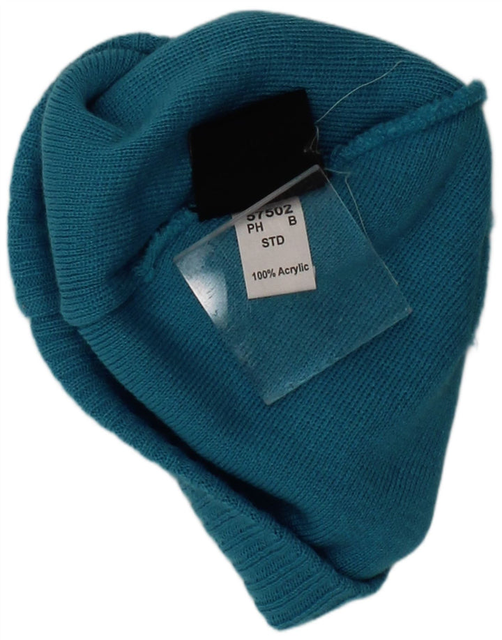 Damska czapka typu beanie Helly Hansen z grafiką, jeden rozmiar, turkusowy akryl