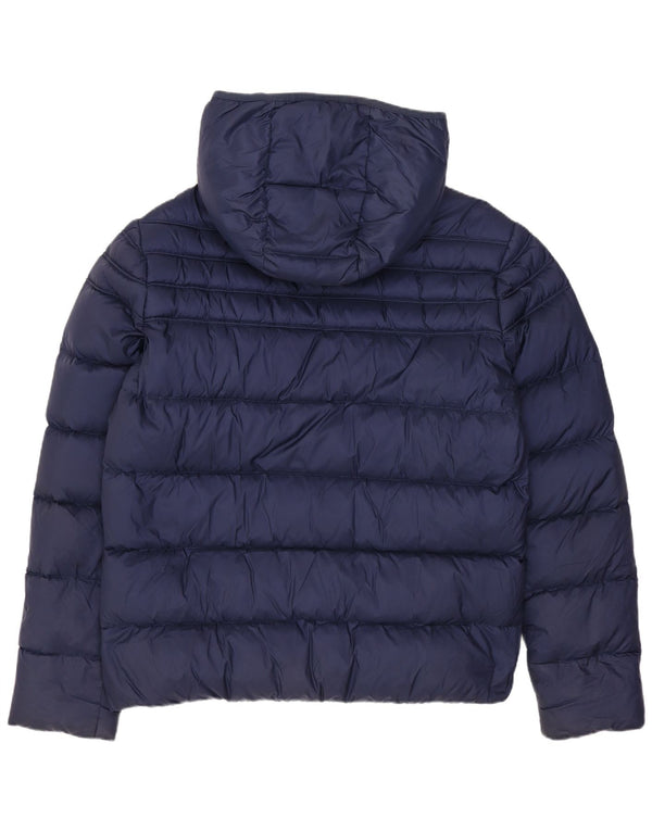 CALVIN KLEIN JEANS Męska ocieplana kurtka z kapturem UK 40, duża, granatowa, nylonowa