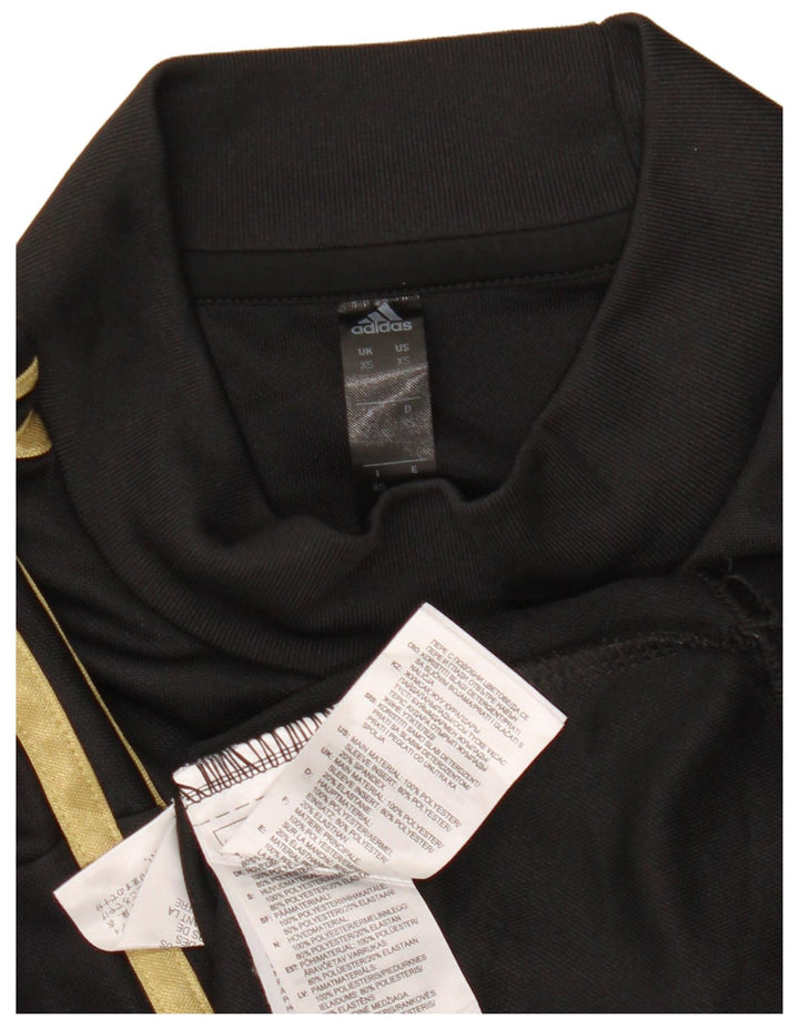 Męska koszulka ADIDAS Real Madryt z długim rękawem XS, czarna, poliestrowa