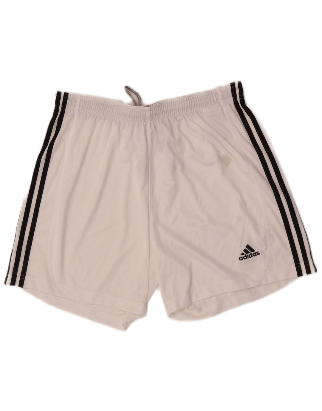 Męskie spodenki sportowe Adidas Climalite, duże, białe, poliestrowe