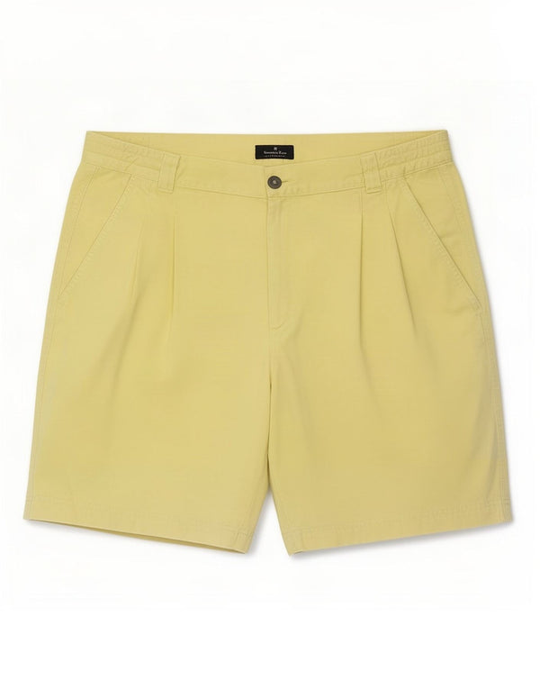 Męskie spodenki Chino Ermenegildo Zegna IT 52 XL W34 Żółta bawełna