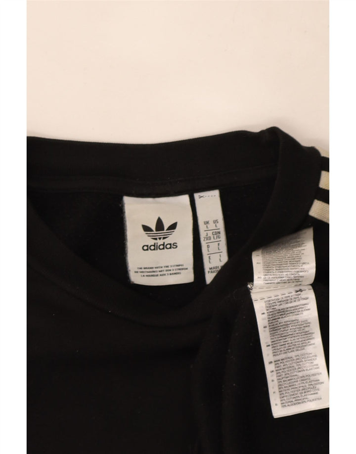 Bluza męska Adidas, duża, czarna, bawełniana