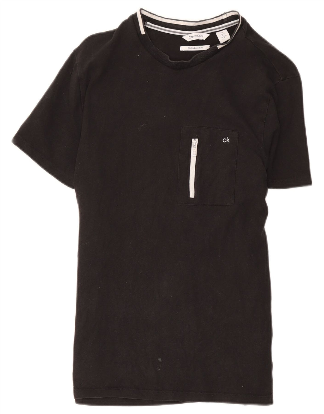 T-shirt męski Calvin Klein, mały, czarny, bawełniany