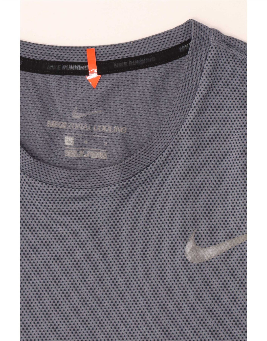 Męski T-shirt z krótkim rękawem Nike, duży, niebieski, nakrapiany poliester