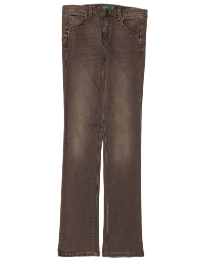 Damskie jeansy Skinny Bootcut Benetton W28 L33 szare