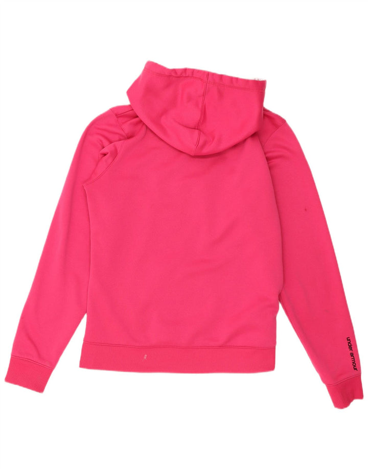 Damska bluza z kapturem Under Armour z grafiką, UK 14, średni różowy poliester