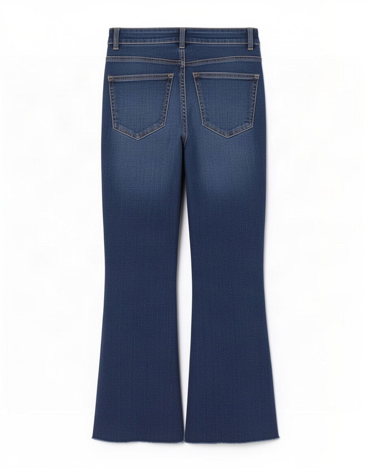 Damskie jeansy rozkloszowane Zara EU 34 2XS W24 L25 Niebieskie