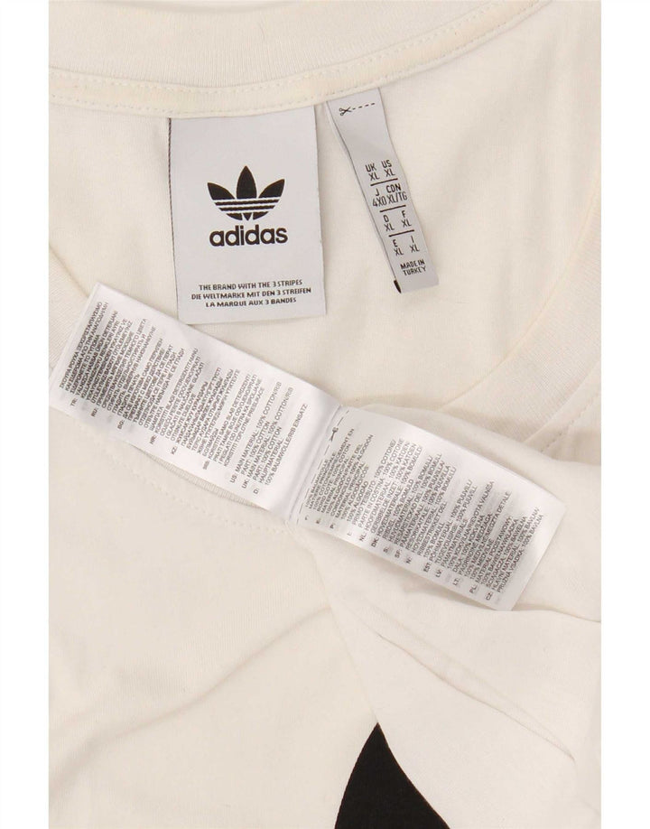 Adidas Męska kamizelka z grafiką Top XL Biała bawełna