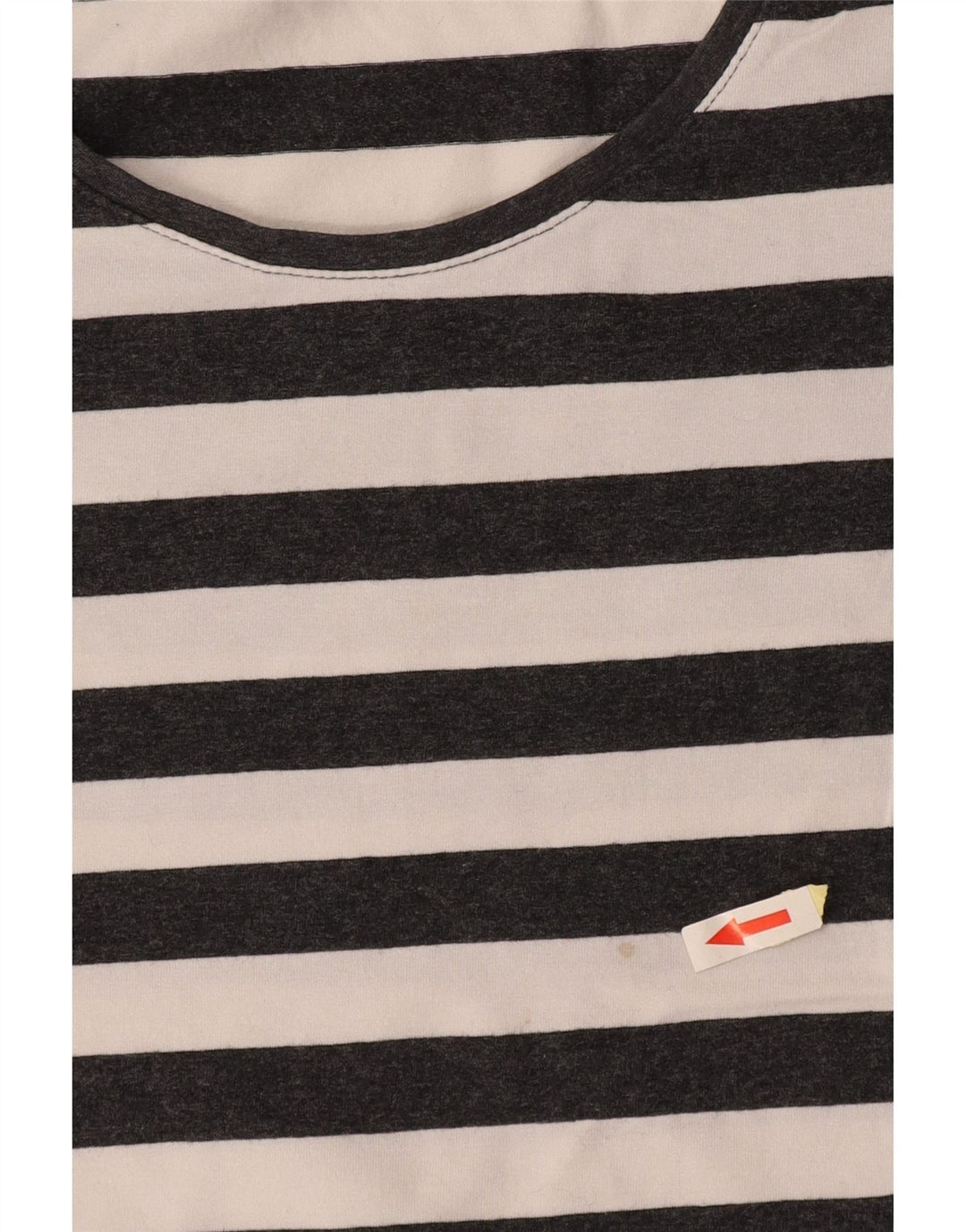 T-shirt damski FRENCH CONNECTION Top UK 12 Średnioszary, bawełniany w paski