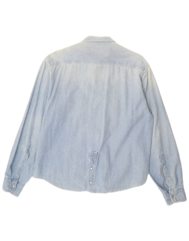 Męska koszula dżinsowa BENETTON XL niebieska