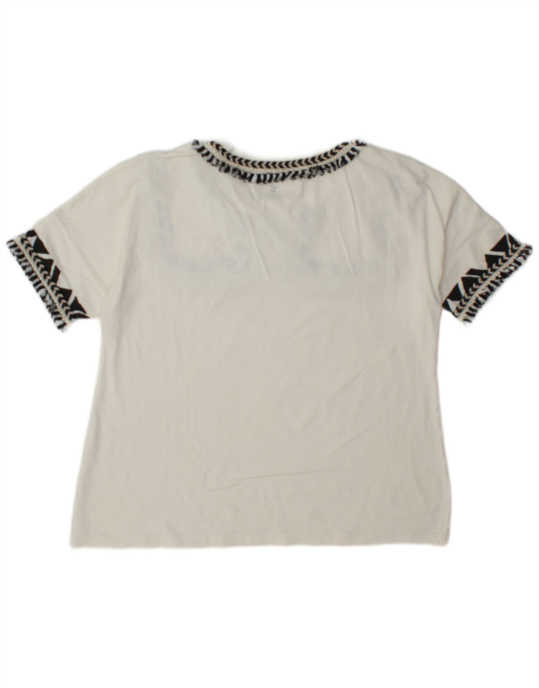 T-shirt damski Max Mara Top UK 12 Średni biały