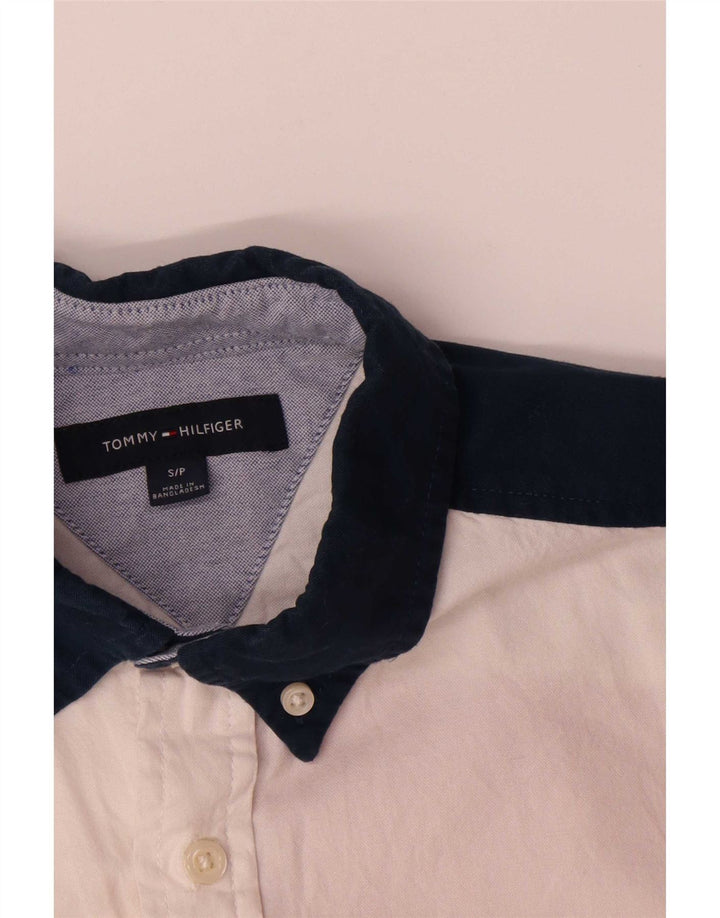 Męska koszula z krótkim rękawem Tommy Hilfiger, mała, wielokolorowa, z blokami kolorów