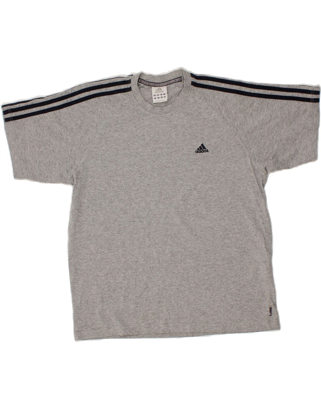 ADIDAS Mens T-Shirt Top Medium Grey Cotton Vintage Adidas and Second-Hand Adidas from Messina Hembry 