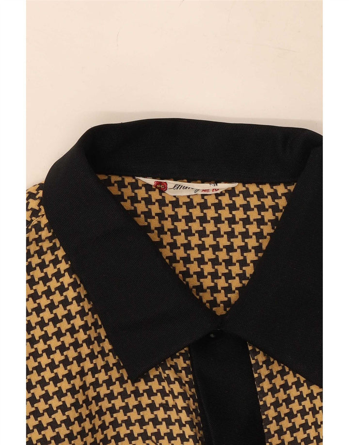 Męska koszula wierzchnia w stylu vintage, średnio brązowa pepitka