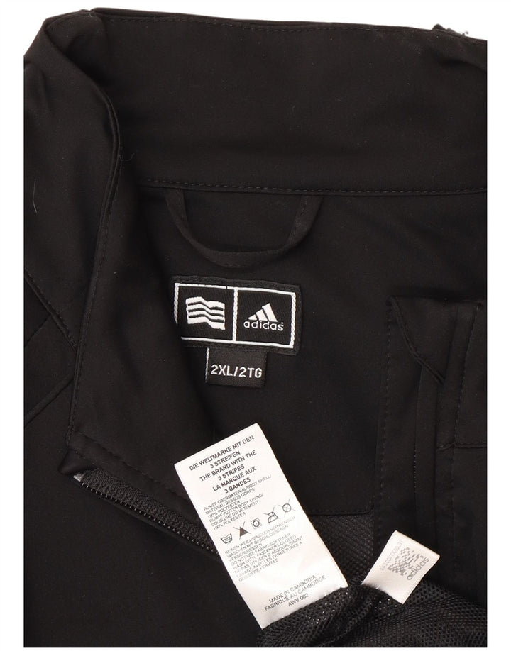 Adidas Męska kurtka dresowa Clima Proof 2XL Czarny poliester