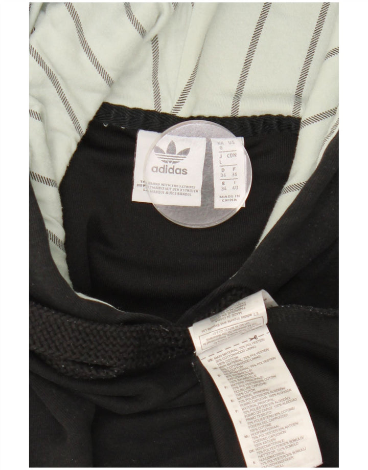 Damska bluza z kapturem Adidas Crop Oversized UK 8 Mały czarny poliester