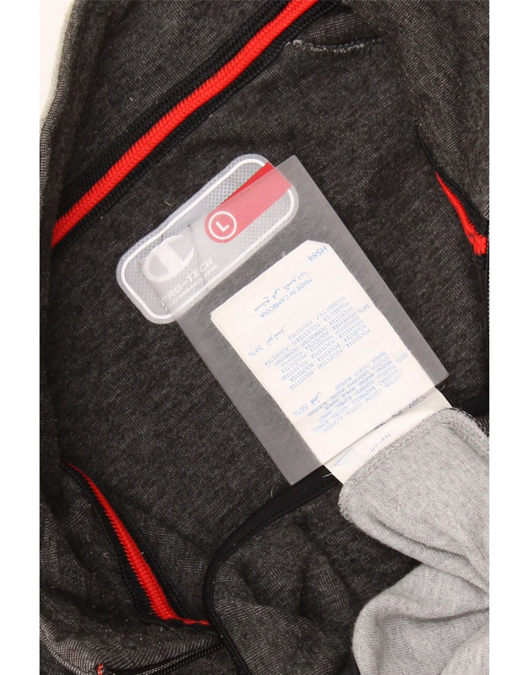 Kurtka męska dresowa CHAMPION, duża, szara, bawełniana