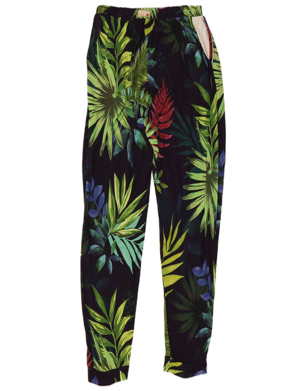 Damskie spodnie dresowe Desigual Joggers UK 8 Small, wielokolorowe, kwiatowe
