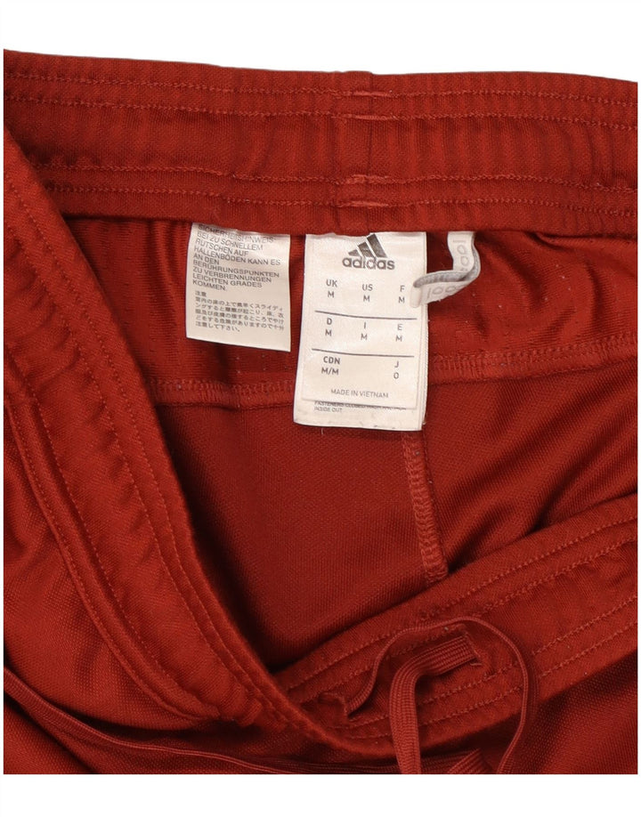 Męskie spodnie dresowe ADIDAS Climacool, średni bordowy poliester