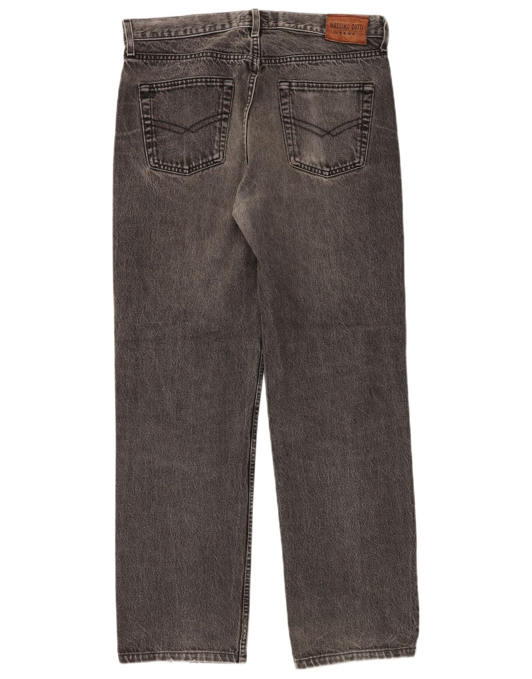 Męskie proste dżinsy Massimo Dutti EU 44 duże W34 L30 szare