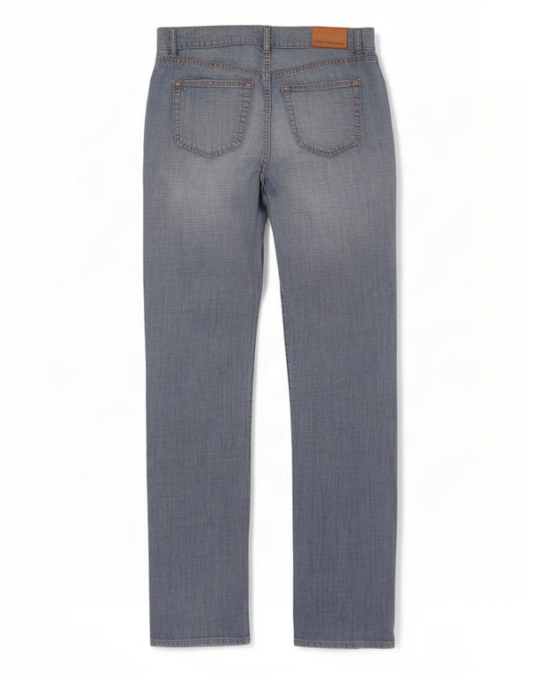 Męskie proste dżinsy Calvin Klein W33 L33 Niebieskie bawełniane