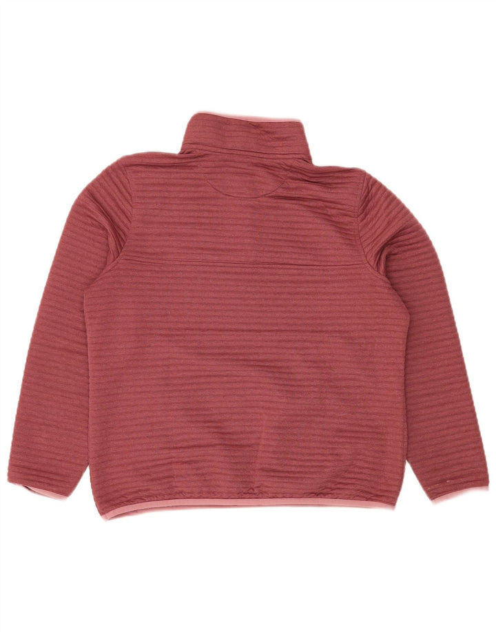 Damski sweter L.L.BEAN z zapinanym dekoltem, UK 14, średni burgund