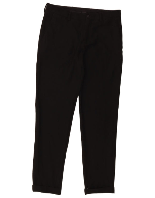 Męskie proste spodnie Capri Zara EU 38 Small W30 L20 Czarne