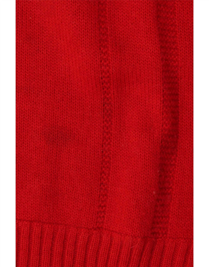 By American Męski sweter z okrągłym dekoltem, średni czerwony Fair Isle