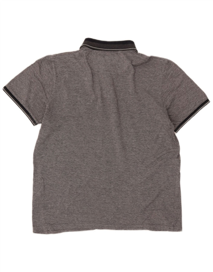 Męska koszulka polo TED BAKER, rozmiar 5 XL, szara, bawełniana w plamki