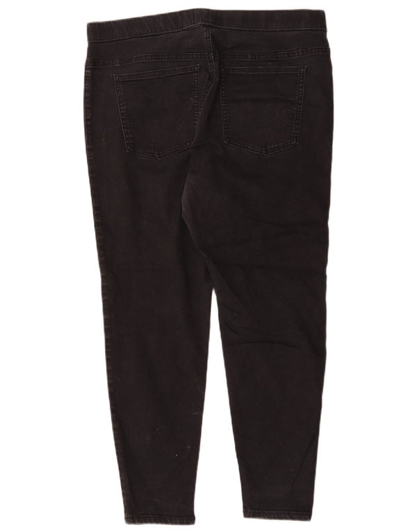 Marks & Spencer Damskie jeansy Crop Jegging UK 16 Large W32 L25 Czarna bawełna